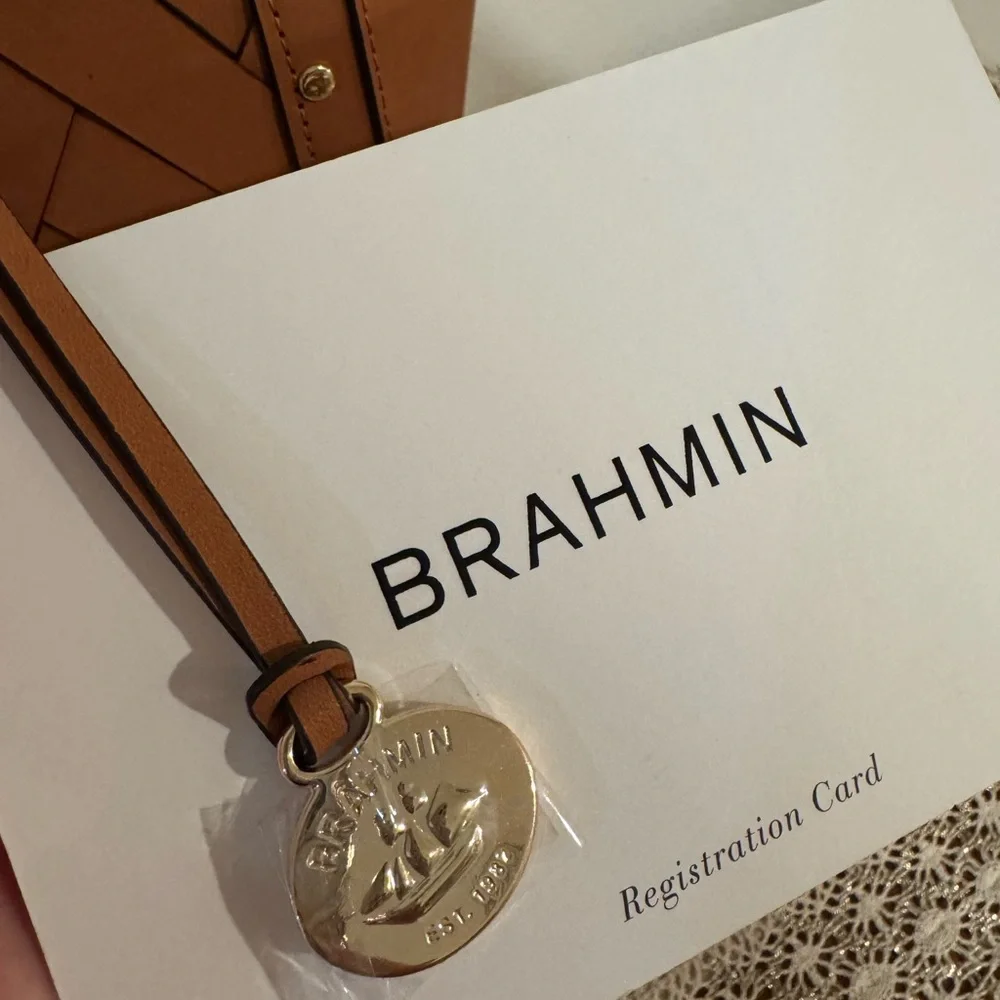 Brahmin Tan Nelani Leather Handbag NWT (see description)
